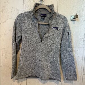 Patagonia Women's Gray Sweater XS Better Sweater® 1/4-Zip Fleece